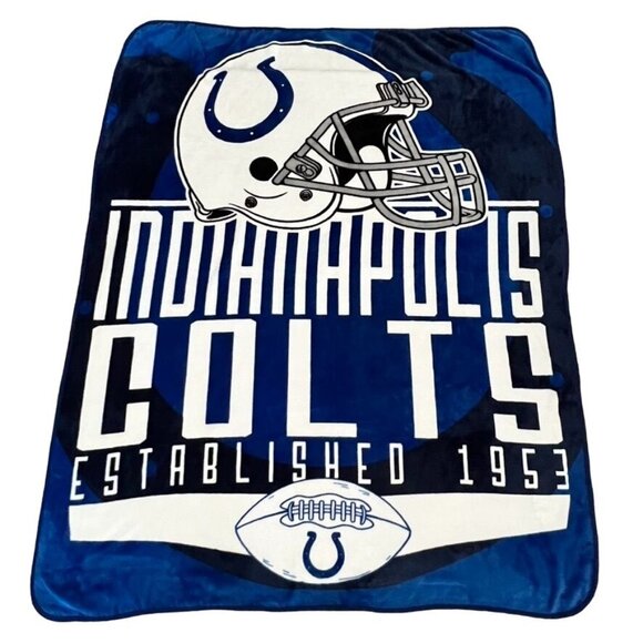 Unbranded Other - Indianapolis Colts Football Stadium Throw Blanket Plush 54" x 68"